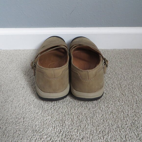 NWB KEEN Presidio Ii Mary Jane Shoes Womens 7.5 Cross Strap Flats Brown Leather - Picture 5 of 12